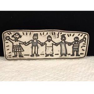 Brooch "SAVE THE CHILDREN" Sterling